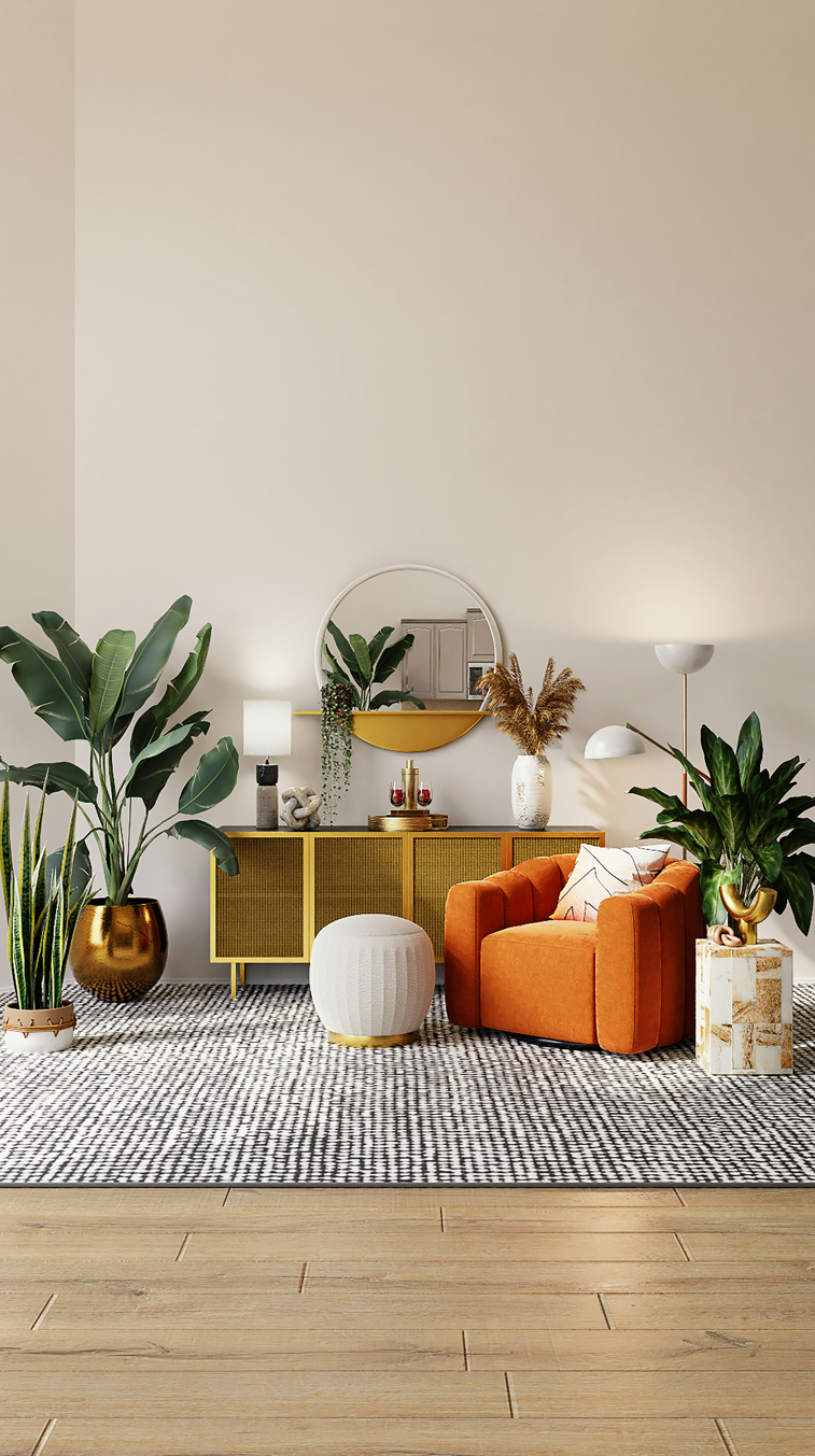 How to Style a Multi-Level Plant Stand in a Living Room