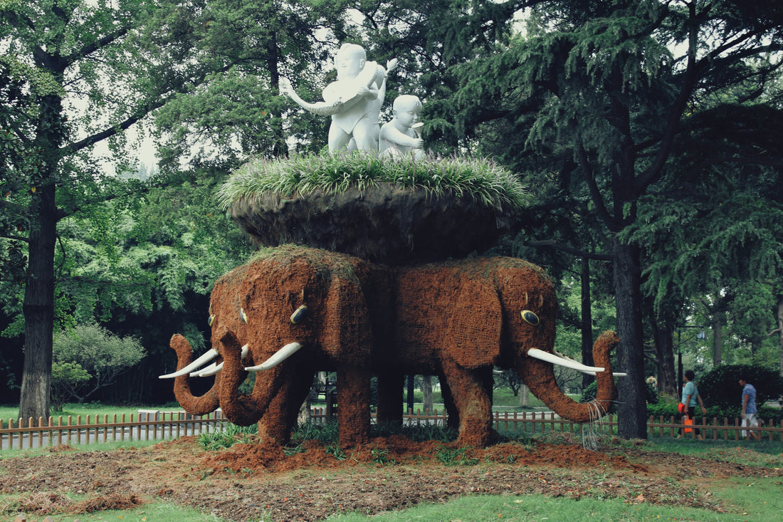 Elephant Garden Statues with Solar Lighting: Decorating Patios and Yards with Animal Accents