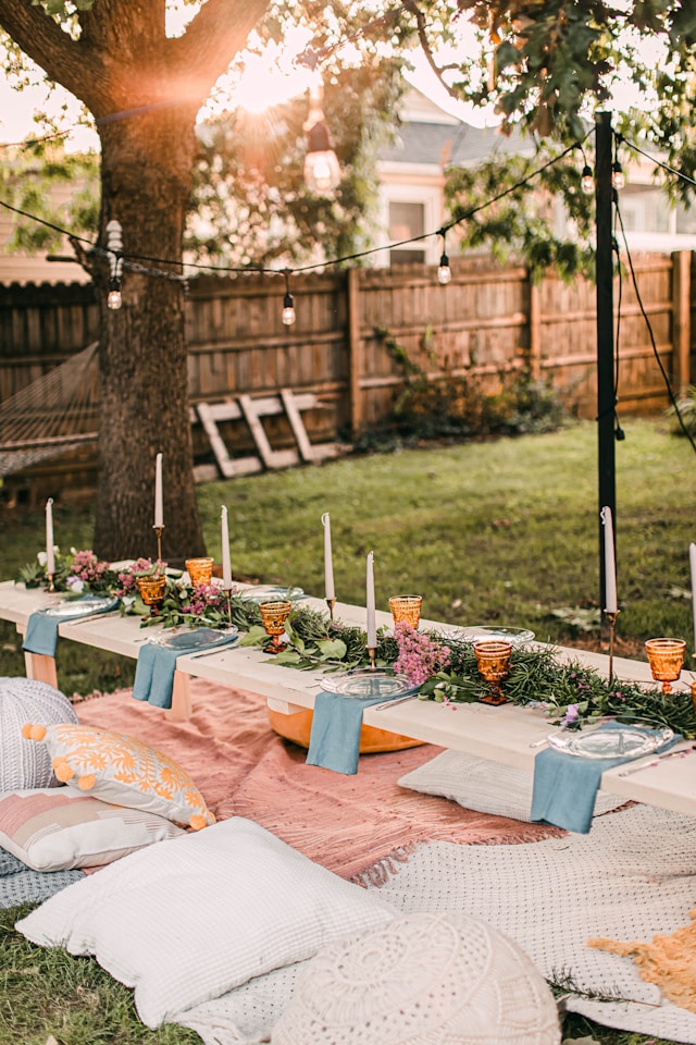 Outdoor Celebration Planning with Large Canopies