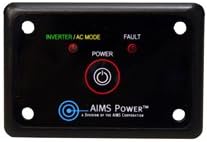 AIMS Power 3000 Watt / 6000 Watt Peak Pure Sine Power Inverter 12 Volt DC to 120 Volt AC ETL Listed with Remote