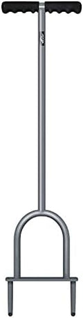 Walensee Lawn Coring Aerator, Manual Grass Dethatching Turf Plug, Core Aeration Tool Heavy Duty Aerator for Compacted Soils and Lawns to Prevent Lawn Run-Off and Soil Compaction