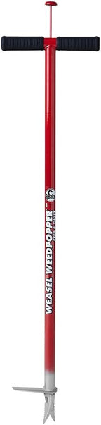 GARDEN WEASEL WeedPopper Step & Twist – Black Ergonomic Grip | Stand Up Weed Puller Tool for Dandelion, Crabgrass & Root Removal | Heavy Duty Lawn & Garden Weeder | 95206-A