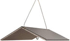 JCs Wildlife Poly Weather Cover - Rain Guard - Hang Bird Feeder or House Underneath for Protection from Rain or Snow - Easy to Clean and Use (Large, Gray)