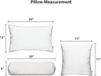 RSH DECOR: 6-Pack Pillow Set | All-Weather Spun Fabric | Water & Fade-Resistant | 17" Square, 20" x 12" Lumbar, 20" x 6" Neck Roll | Outdoor Pillows for Patio Furniture | Canvas Melon
