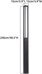 Outdoor Landscape Path Lights, 3000K Warm Pathway Lighting (98 Inches)