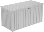 Outdoor Storage Deck Box, 170 Capacity, 27.7L x 57W x 29H inches (White)