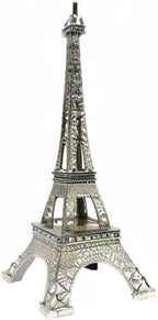 allgala 10" Eiffel Tower Statue Decor Alloy Metal, Silver