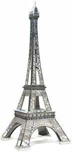 allgala 15" Eiffel Tower Statue Decor Alloy Metal, Silver