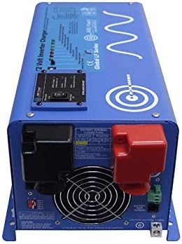 AIMS Power 1000 Watt 12 VDC Pure Sine Inverter Charger 120 VAC Output 35A Charger 30A Transfer Switch PICOGLF10W12V120VR