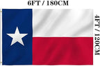 Jayus Double Sided Texas State Flag 4x6 FT Outdoor- 220D Heavy Duty Republic of Texas Flags Banners- Vivid Colors UV Resistant TX Flags with 2 Brass Grommets