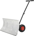Snow Plow Black and Red Galvanized Steel Blade and Steel Push bar, Snow Removal, Snow Shovels, 142915