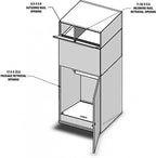 dVault® Full Service Vault DVCS0015 Secure Curbside Mailbox/Package Drop with Locking Letterbox (White)