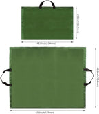 Leaf Bag for Collecting Leaves Reusable Garden Yard Waterproof 2 IN 1 Leaf Tarp Waste Bags Trash Canvas Heavy Duty Storage Lawn Container Collapsible with Handles for Collecting Leaves