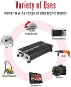 Wagan EL3808 Pure Line Power Inverter 2000 Watt DC 12V to 110V AC Car Pure Sine Wave Power Inverter for Home RV Camping Van Life Off Grid ETL Certified