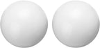 uxcell 2 Pcs Gazing Globe Decor Ball 3.5 Inch 90mm Reflective Garden Sphere Hollow Ball, Seamless Stainless Steel Gazing Ball, Smooth Mirror Globe for Garden Home Decor, Bright White