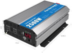 2500 Watt Inverter Pure Sine Wave RV Truck Solar Inverter 2000W Inverter DC to AC 12 V to 120V Inverter for Home RV Vehicles soalr Panels Converter 12V to 110V with Remote Controller