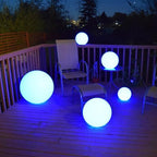 LOFTEK Pool LED Light Ball - 12-inch Sphere Lamp Rechargeable - 16 RGB Cool Lamp for Bedroom Ambient Lighting - Smart Night Light for Baby Nursery - Waterproof Light for Yard & Pool Decor, 1PCS