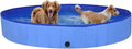 Foldable Dog Swimming Pool, Foldable Pet Swimming Pool, Portable Dog Pool, Bath Pool Collapsible Dog Pet Pool Bathing Tub, 78.7"x11.8" PVC Blue