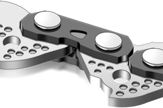 8-Inch Micro Chainsaw Chain 4-Pack – 1/4" Pitch, .043" Gauge, 45 Drive Links, Semi-Chisel Replacement Chain for Precision Pruning Saw & Bonsai Trimmer