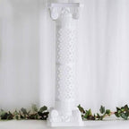 Efavormart 4 Pillars/Set Venetian Roman Wedding Columns Holds Flower Plates 41" Tall(Height Adjustable)
