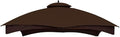 Hugline Outdoor Replacement Canopy Top Double Tier Gazebo Roof Cover for Lowe's Allen Roth 10x12 Gazebo #GF-12S004B-1 (Brown)