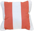 East Green 14 x 14 Waterproof Outdoor Pillow with Insert, Coral Stripe - Premium Olefin Outdoor Accent Pillow for Patio Furniture