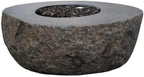 Elementi+ | Colorado Gas Fire Pit Cast Concrete 56" Rectangular Fire Table, Outdoor Fire Pit Electronic Ignition | Canvas Cover, Fire Glass and Burner Lid Included | Sunlight Yellow | Propane Gas