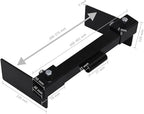 Snow Plow Adapter for Lawn Mower Black Black (3.4KG/7.48LB) Outdoor Power Equipment Accessories-Lawn Mower Accessories
