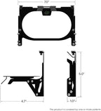 Hoop Metal Compost Bag Holder + 25 Compost Bags 3 Gallon, Clips to Kitchen Trash Can, Kitchen Cabinet Door, Replaces Countertop Compost Bin, Hanging Trash Can.