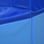 Foldable Dog Swimming Pool, Foldable Pet Swimming Pool, Portable Dog Pool, Bath Pool Collapsible Dog Pet Pool Bathing Tub, 63"x11.8" PVC Blue