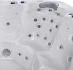 Bueno Spa Jersey 6 - Person 46 - Jet Acrylic Hot Tub with New Arctic Max Insulation, Ozonator, and Cover in Ice White