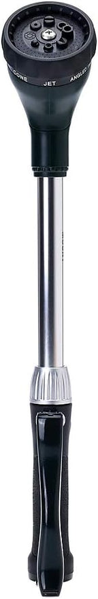 GREEN MOUNT Watering Wand 16-Inch, Heavy Duty Garden Wand with 8 Spray Patterns | Ergonomic & Lightweight for Easy Watering | Ideal for Hanging Baskets, Potted Plants, Window Boxes，Blackish Green