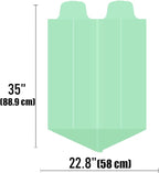 13 Gallon Flap Tie Compostable Trash Bags, 200 Count, Compost Bags Tall Kitchen Trash Bags, Sturdy Biodegradable Garbage Bags Food Scrap Waste Bags, ASTM D6400, US BPI Certified, Green