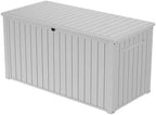170-Gallon Outdoor Storage Deck Box, Weather-Resistant, (White)