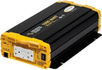 Go Power 1000 Watt Industrial Pure Sine Wave Inverter, 12V to 120V AC, Dual GFCI Outlets, PowerSave Mode, Overload Protection, Low-Profile Design, Ideal for Electronic Equipment & Backup Power