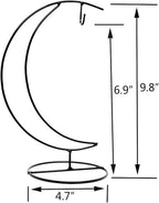 SGrace Ornament Display Stand Holder Home Wedding Decoration Rack for Hanging Glass Globe Pot Stand Iron Pothook Stand Terrarium Witch Ball (1, 9.8"x4.7")