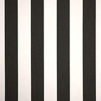 RSH DECOR: Sunbrella Lumbar & Square Pillows Set of 4 20 x12 & 17"x17", Water and Fade-Resistant, Outdoor Throw Pillows for Patio Furniture, Cabana Classic Black Stripe - Made in USA