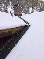 RHS Snow Melting System, Roof and Valley Heater, Ice and Snow Melting Mats, Sizes 8' feet x 13" inches, Color Black, 8 ft. mat Melts 2" inches of Snow per Hour, Buy Factory Direct, (8' ft. x 13" in.)
