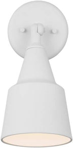 Generation Lighting 8560701-15 Outdoor Flood Light Adjustable Swivel Aluminum Flood Light, 1-Light 120 Watt, 12" H x 6" W, White