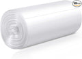 Small Trash Bags 100 Counts, Waikas Garbage Bags for Bathroom Car Mini Trash Can, Plastic Bag for Bedroom Living Room, 4 Gallons, White
