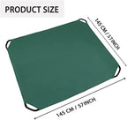 Leaf Tarp with 4 Handles Garden Waste Yard Tarps Extra Reinforced Corner Waterproof Reusable Durable Tarp Collector for Clean-Ups