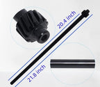 738-0919B Steering Shaft with Bushing Compatible with MTD 738-0919 738-0919A 738-0887 753-04517 76-044 for Troy Bilt TB42 TB46
