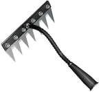 Gardening Hand Weeder Puller Tool, Manual Weeder with Detachable Blade Weeder Puller Tool,High-Carbon Steel Weed Removal Tool for Farm Lawn Garden, 5/6/7/8 Teeth Sizes (7 Teeth)
