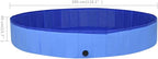 Foldable Dog Swimming Pool, Foldable Pet Swimming Pool, Portable Dog Pool, Bath Pool Collapsible Dog Pet Pool Bathing Tub, 118.1"x15.7" PVC Blue