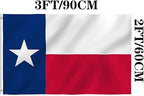 Jayus Double Sided Texas State TX Flags 2x3 FT Outdoor- 320D Heavy Duty Nylon Republic of Texas Flag Banner with 2 Grommets