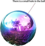 Kesywale Decorative Gazing Ball Set, 7PCS 50-150 mm Gazing Globe Mirror Ball Garden Spheres Centerpiece Balls for Home Outdoor Decor Ornament (Rainbow)