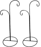 SGrace Ornament Display Stand Holder Home Wedding Decoration Rack for Hanging Glass Globe Pot Stand Iron Pothook Stand Terrarium Witch Ball (2, 13.8"x5.5")