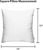 RSH DECOR: Square Throw Pillows Set of 2 | 17” x 17” | All-Weather Spun Fabric | Water and Fade-Resistant | Outdoor Accent Pillows for Patio Furniture | Cancun (Blue, Green)