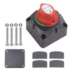 Marine Battery Disconnect Switch - Premium On-Off Position Master Cut Off - 6V 12V 24V 48V - Battery for Boat, ATV, RV, UTV, Heavy Duty Waterproof Isolator Switch, 275/1250 Amps (1-2-1&2-Off)