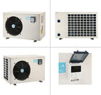 Swimming Pool Heat Pump, Pool Heater for In-Ground and Above Ground Pools, Max Output 37960BTU, Electric Heater Pump for Pools, Inverter Heating System, 208~230V/60Hz